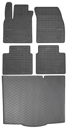 OEM Juego De Alfombrillas De Goma Para Coche Y Alfombrilla Para Maletero Para Ford Focus Iv Hatchback (2018)