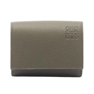 Loewe Pre-owned Wallets, female, Green, Size: ONE SIZE Pre-owned Trifold Wallet