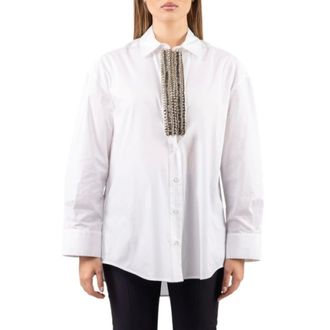 Pinko Pinko - Capirai Shirt - Dames - Blouses & Shirts - Wit - Maat: XS Katoen