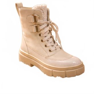 Sorel Womens Caribou X Lace Wp Cozy Boot In Bleached Ceramic, Oatmeal