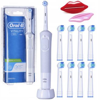 OEM Set De Cepillo De Dientes El&eacute;ctrico Oral-b Vitality 100 Blanco