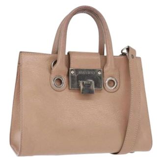 Jimmy Choo London Pre-owned Leren Handtas - Dames - Pre-owned - Roze - Maat: ONE Size Leer