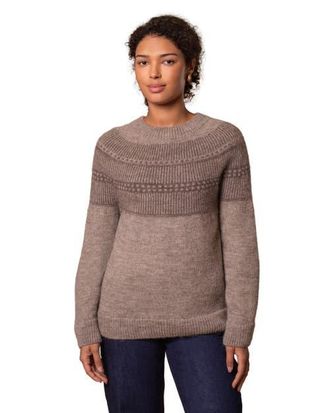 Celtic & Co. British Wool Yoke Pattern Sweater in Natural at Nordstrom, Size X-Small