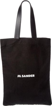 Jil Sander Large Canvas & Leather Tote