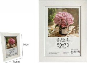 Trade Shop Trade Shop - Cornice Per Foto Poster Quadri Tele Dimensioni 50 X 70 Cm Colore Bianco 68671