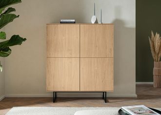 HOME AFFAIRE Highboard »Lund, moderner Schrank, Kommode mit Kufengestell« ausreichend Stauraum, vielseitig einsetzbar, 115 cm breit