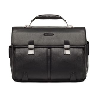 Piquadro Convertible to backpack work bag for laptop 15-6 - Heren - Laptoptassen - Zwart - ONE Size - Tassen