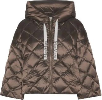 Max Mara Chaqueta tipo capa acolchada - Jackets - Mujer - Marr&oacute;n - S