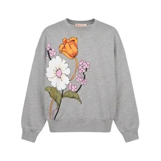 Marni Dames, Sweatshirts & Hoodies, Grijs, Maat: XS Katoen