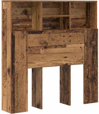 vidaXL Cabecero de armario con estante Madera vieja Madera Ingénierie Vidaxl