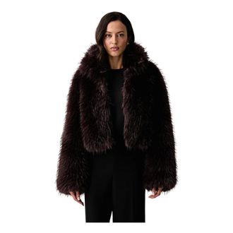 Pinko Giacca corta in ecopelliccia - - Jackets - Donna - Viola - L