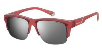 Polaroid PLD 9012/S C9A/EX Mens Sunglasses Red Size 65