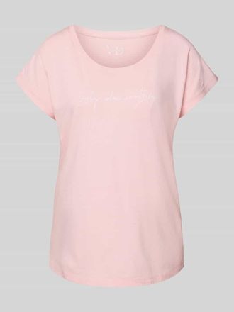 Lascana Regular Fit T-Shirt aus Viskose-Mix Modell Cozy Dreams in Rosa, Gr&ouml;&szlig;e 32-34