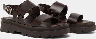Jonak Chunky lederen sandalen Peinture