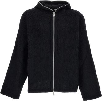 Our Legacy Textured Wool Blend Full Zip Hoodie
