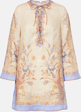 Zimmermann T&uacute;nica Indra de lino floral
