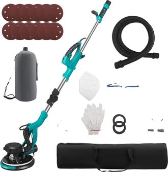 OEM Lijadora De Paneles De Yeso, Control De 5 Velocidades, Sistema Eficiente De Recolecci&oacute;n De Polvo, Color Azul