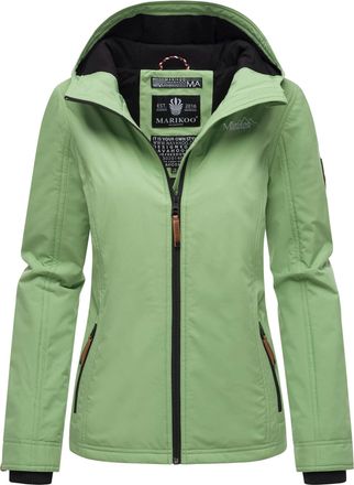 Marikoo dames overgangsjas lichtgewicht water- en windafstotend met capuchon groen