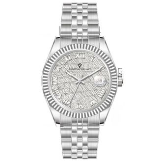 Christian Van Sant Mens Silver Round 41mm