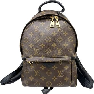 Louis Vuitton Monogram Black Brown Monogram Leather Backpack (Pre-Owned)