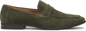 Kazar Su&egrave;de loafers in khaki kleur - Heren - Loafers - Beige - 44 EU - Su&egrave;de - Schoenen