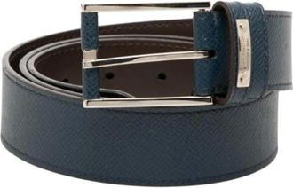 Louis Vuitton Pre-owned Vintage Taiga Leather Belt - female - Louis Vuitton Vintage - Vintage Belts - Blue - ONE SIZE - Pre-owned