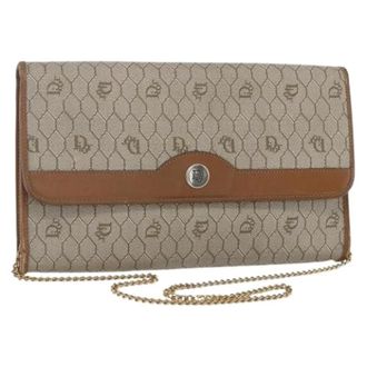 Dior Pre-owned Vintage Plastic Shoulder Bag - Dames - Pre-owned - Beige - Maat: ONE Size Leer