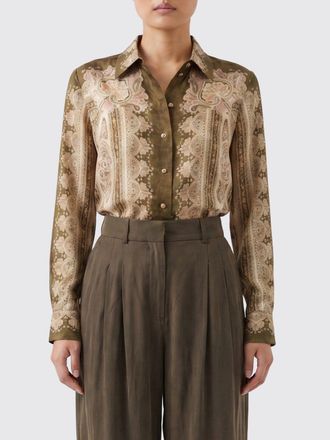 Zimmermann Camicia in seta a maniche lunghe con stampa paisley
