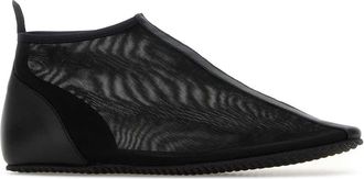 Gimaguas Womens Black Mesh Slip Ons Sneaker