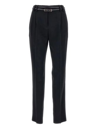 Max Mara Pantaloni Gisella con cintura - Nero