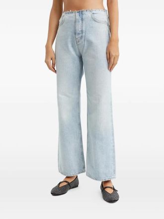 Haikure Korea WB raw-finished five-pocket jeans - Blue