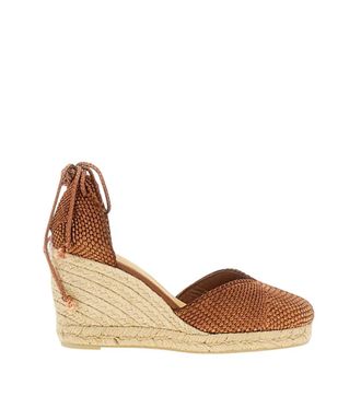 Castaner Brown Braided Wedge Espadrilles