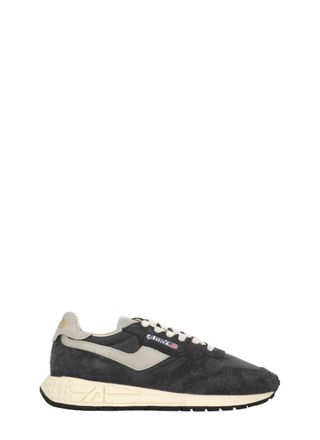 Autry Black Reelwind Low Leather-Blend Sneakers
