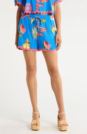 Sugarlips Halle Drawstring Pants in Cobalt-Combo at Nordstrom, Size X-Large