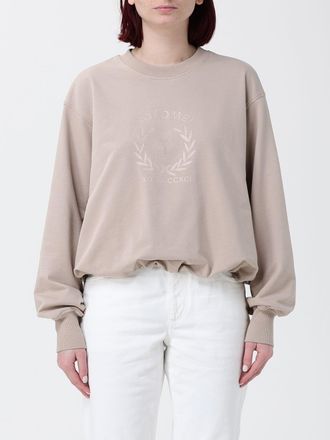 Brunello Cucinelli Cotton Crew Neck Sweatshirt with Emblem
