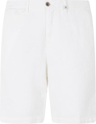 Myths Pantalone Corto Cotone - Heren - Korte Broeken - Wit - XL - Katoen - Korte Broeken