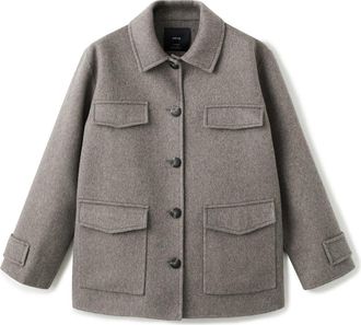 Mango Wool Blend Jacket in Medium Brown at Nordstrom, Size Xx-Large