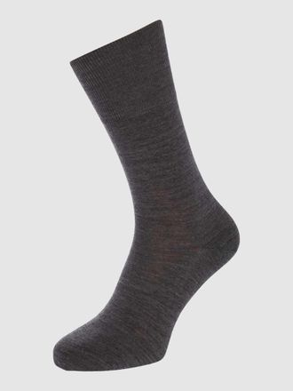 Falke Socken mit geripptem Abschluss in Anthrazit, Größe 39/40