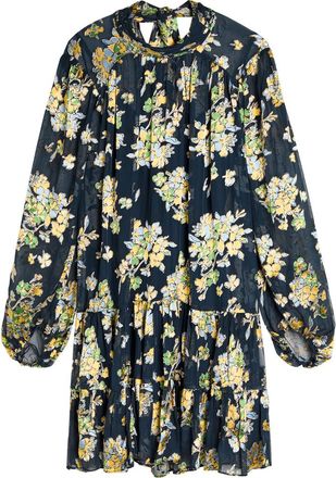 Rixo Rixo Anaya Floral Chiffon Mini Dress - Multicoloured - 16 (UK 16 / XL)