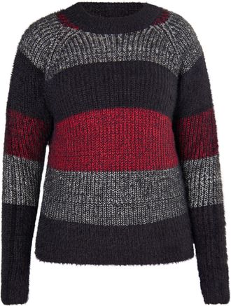 Mymo Gebreide trui Dames Zwart Veelkleurig
