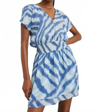 Rails Karla Dress In Blue Watercolor Stripes