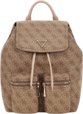 Guess Manhattan II Rugzak - Dames - Rugzakken - Beige - ONE Size - Tassen