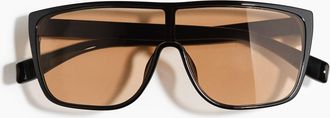 H&M Eckige Sonnenbrille - Schwarz