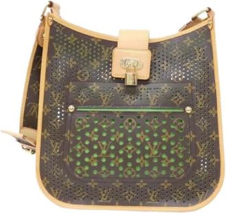 Louis Vuitton Pre-owned Cross Body Bags, female, Brown, Size: ONE SIZE Pre-owned Monogram Perforated Musette Shoulder Bag