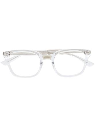 Gucci rectangle-frame optical glasses - White