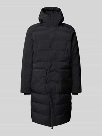 People of Shibuya Steppmantel mit aufgesetzten Pattentaschen Modell RYO in Black, Gr&ouml;&szlig;e 54