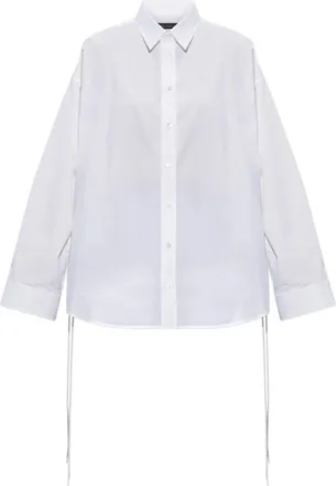 Balenciaga Oversized overhemd - Dames - Overhemden - Wit - M - Katoen - Overhemden