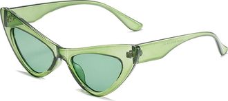 Generic Small Frame Men Outdoor Sunglasses Women Vacation Party Decoration Sun Glasses(Green)