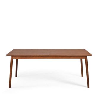 DRAWER Mesa comedor extensible 8-12 personas 180-230x80cm - madera oscura