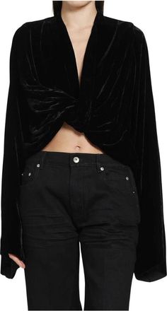 Rick Owens Twist Top - Tops - Mujer - Negro - S